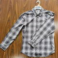 Wholesale 100 Cotton Plaid Short-sleeve Adults Twill Shirts